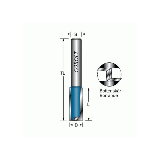 Cobolt 103-005S Notfres D=5 L=17 TL=65 S=6 Maskintilbehør & forbruk