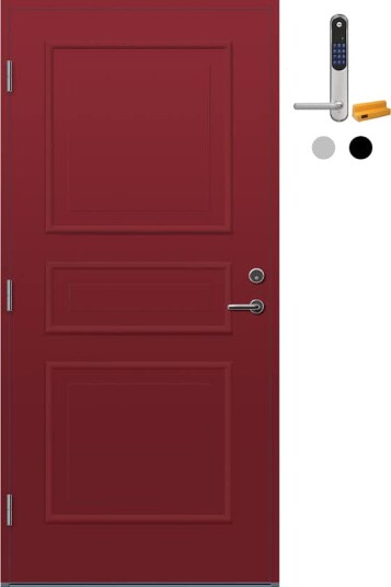 Ytterdør Bygg1 Arendal med Yale Doorman Classic Home