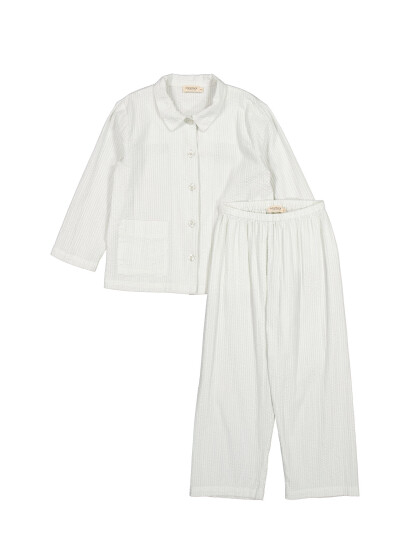 MarMar Copenhagen Pajama Set White 116/122 MarMar Copenhagen Pajama Set White 116/122