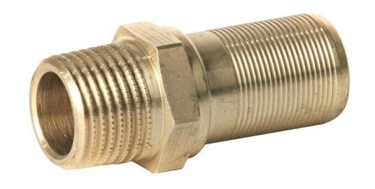 Henco straight nipple male brass 26mmx3/4