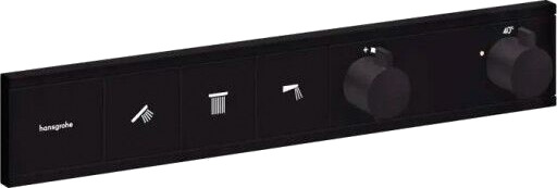 Hansgrohe RainSelect dusjbatteri, matt sort