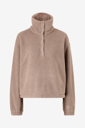 Aim'n Pullover Polar Fleece Long Sleeve Brun