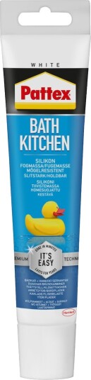 Pattex Silikonfuge Bad & Kjøkken Hvit 50ml Pattex Silikonfuge Bad & Kjøkken Hvit 50ml