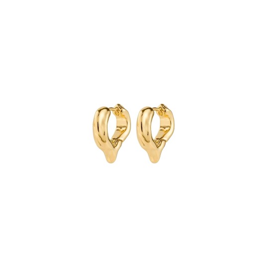 Pilgrim Iris Earrings Gold Plated   Gold   ONE SIZE