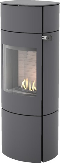 Caro 130 platina frittstående biopeis med ståldør Caro 130 platina frittstående biopeis med ståldør
