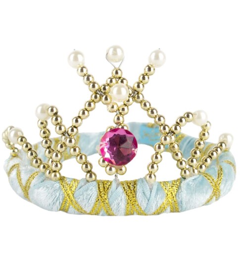 Robetoy Diadem Prinsessa Turkis Fløyel Deluxe - One size
