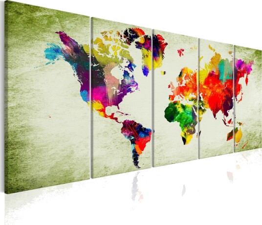 Bilde Colourful Continents 225x90 Artgeist sp. z o. o.