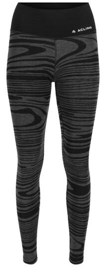 Aclima WarmWool Longs High Waist Dame Black Motion L