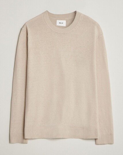 NN07 Ted Linen Knitted Sweater Oat NN07 Ted Linen Knitted Sweater Oat