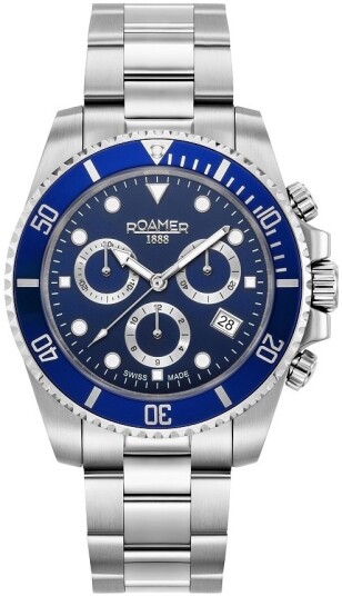 Roamer Monza Herreklokke 851837 41 45 20 Deep Sea 100 Blå/Stål Ø42 Roamer Monza Herreklokke 851837 41 45 20 Deep Sea 100 Blå/Stål Ø42