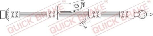Bremseslange QUICK BRAKE 50.727