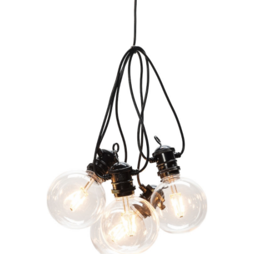 Konstsmide Lyssløyfe startsett E27 10 gul LED, dimmer, 24V / IP44 1714971-01-0 1710039-01-0 Konstsmide Lyssløyfe startsett E27 10 gul LED, dimmer, 24V / IP44 1714971-01-0 1710039-01-0