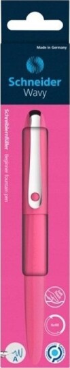 Schneider Fyllepenn Wavy, I Eske Med Hengelapp, Rosa Schneider Fyllepenn Wavy, I Eske Med Hengelapp, Rosa