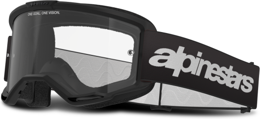 Alpinestars Crossbriller Vision 3 Wordmark Svart-Clear Alpinestars Crossbriller Vision 3 Wordmark Svart-Clear