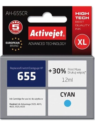 ActiveJet AH-655CR Premium version - Blekkpatron Blå