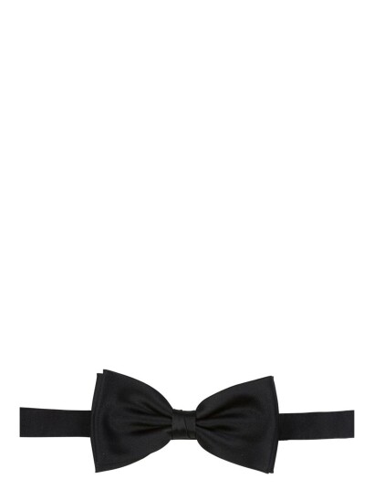 Portia 1924 Solid Bow Tie Polyester - Black - ONE SIZE Portia 1924 Solid Bow Tie Polyester - Black - ONE SIZE