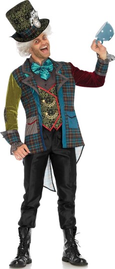 Deluxe Mad Hatter Inspirert Herrekostyme Strl M
