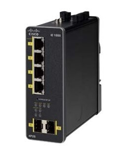 Cisco Industrial Ethernet 1000 Series - Switch - Styrt - 4 X 10/100/1000 (Poe+) + 2 X 1000Base-X Sfp (Opplink) - Din-Skinnemonterbar - Poe+ - Dc-Strøm