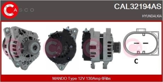 Dynamo CASCO CAL32194AS