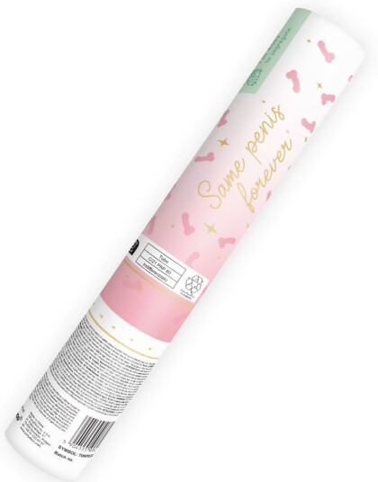 Konfettikanon med Rosa Peniser 20cm Konfettikanon med Rosa Peniser 20cm