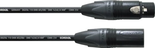 Cordial Aes/Ebu Xlr Til Xlr-Kabel 0,5 M