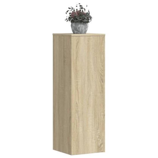 Plantestativer 2 stk sonoma eik 33x33x100 cm konstruert tre Plantestativer 2 stk sonoma eik 33x33x100 cm konstruert tre
