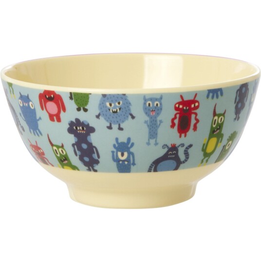 Rice Melamine Skål Med Monsters Print Medium 700 Ml