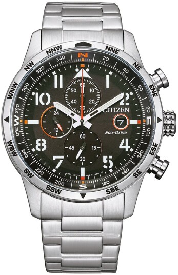 Citizen Herreklokke CA0790 83E Chrono Sport Sort/Stål Ø43 mm
