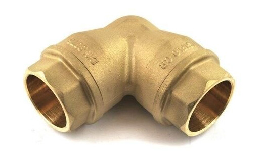 Isiflo 63 mm Vinkel 90° Messing for Hydraulikk