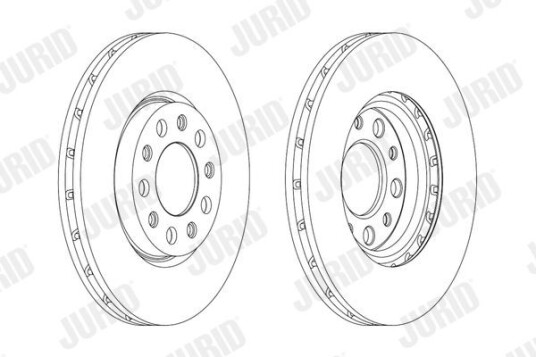 Bremseskive JURID 562916JC Bremseskive JURID 562916JC