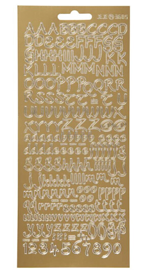 Stickers Creativ Company Bokstaver 3