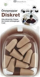 SwedSafe Discreet Ørepropper Small - 5 Par