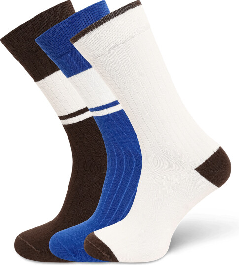 Mango 3 Pack Mixed Socks Brown 43 45