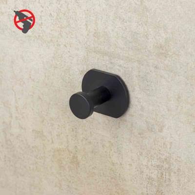 Design4Bath Profile Line Krok enkel matt svart borefri Baderom