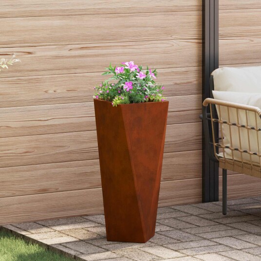 vidaXL Plantekassed Rusten 30 x 30 x 75 cm Cortenstål vidaXL Plantekassed Rusten 30 x 30 x 75 cm Cortenstål