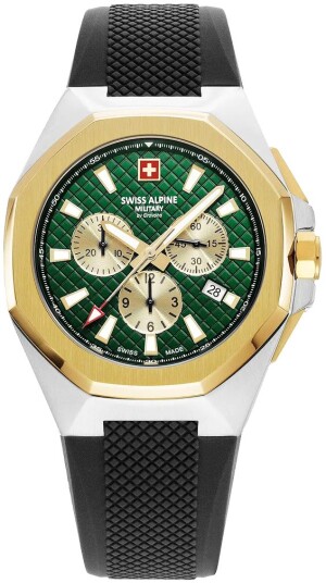 Swiss Alpine Military Herreklokke 7005.9844 Typhoon Grønn/Gummi Ø42
