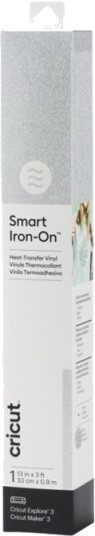 Cricut Smart Iron On Håndverksmateriale 33 Cm X 2.7 M Sølv Vinyl