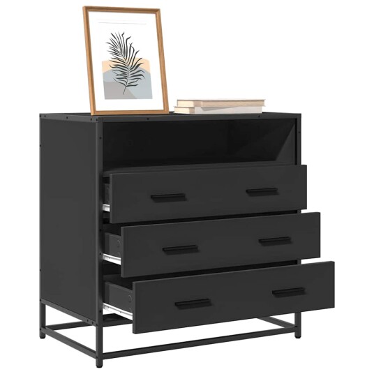Kommode svart 70x41x70 cm konstruert tre 8721102841439