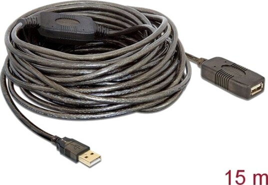 Delock USB Cable - USB-forlengelseskabel - USB til USB - 15 m