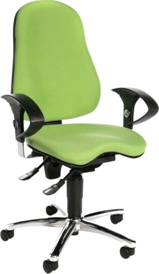 Topstar Sitness 10 - Stol - Oppgave - Armlener - Roterende - Polypropylen - Grønn