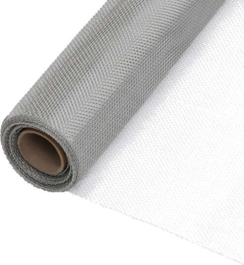 vidaXL Nettingskjerm rustfritt stål 60x2000 cm sølv