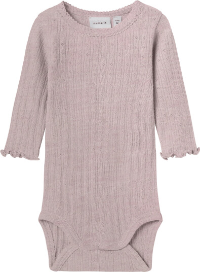 Name It Nbfwossa Wo/Si Rib Ls Body   Purple   74