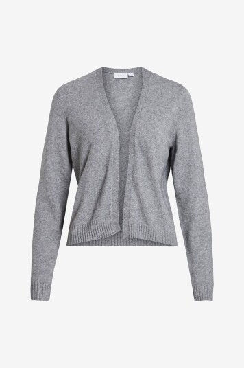 Vila - Cardigan viRil Short L/S Knit Cardigan - Grå Vila - Cardigan viRil Short L/S Knit Cardigan - Grå