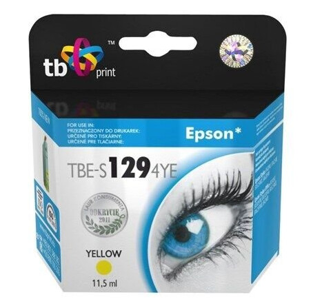 TB Print TBE-S1294YE Yellow Ink (alternative for: Epson T1294) - Blekkpatron Yellow
