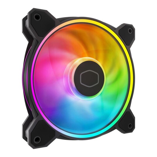 Cooler Master MF120 Halo2 120mm Kabinettvifte - Svart med LED Cooler Master MF120 Halo2 120mm Kabinettvifte - Svart med LED