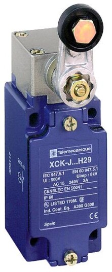Telemecanique XCKJ10511H29 Grensebryter 2 polet 230 V 3 A rullearm Elfordeling & strømforsyning Telemecanique XCKJ10511H29 Grensebryter 2 polet 230 V 3 A rullearm Elfordeling & strømforsyning