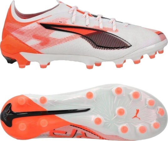 PUMA Ultra 5 Ultimate AG Unlimited PUMA White/PUMA Svart/rød Kvinner Kunstgress (AG) størrelse 36