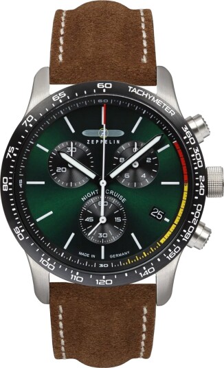 Zeppelin Night Cruise 72884 - Herre - 43 mm - Analog - Kvarts urverk - Mineralglas