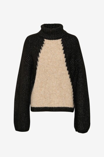 KAFFE - Genser Kasigrid Rollneck Pullover - Svart