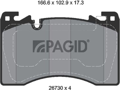 PAGID T4278N Bremseklosser